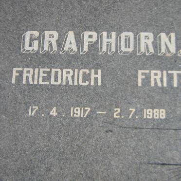GRAPHORN Friedrich Fritz 1917-1988