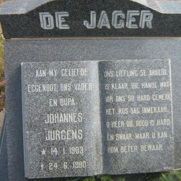 JAGER Johannes Jurgens, de 1903-1980
