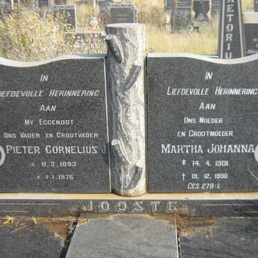 JOOSTE Pieter Cornelius J. 1893-1975 &amp; Martha Johanna 1901-1990