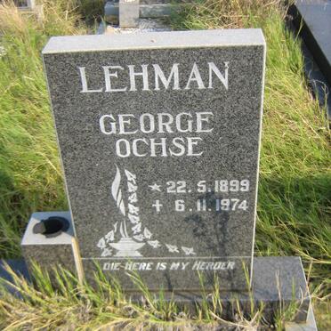 LEHMAN George Ochse 1899-1974