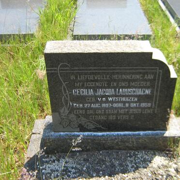 LABUSCHAGNE Cecilia Jacoba V. D. WESTHUIZEN 1897-1959