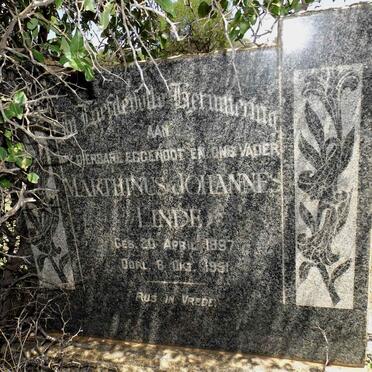 LINDE Marthinus Johannes 1897-1951