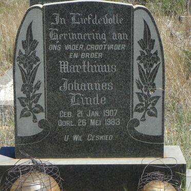 LINDE Marthinus Johannes 1907-1983
