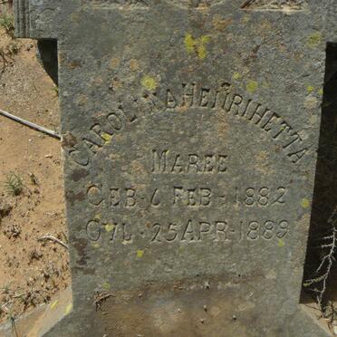 MAREE Carolina Henrihetta 1882-1889