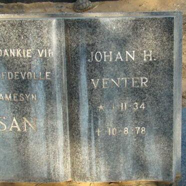 VENTER Johan H. 1934-1978