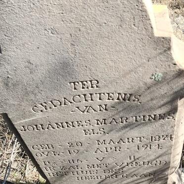 ELS Johannes Martines 1876-1914