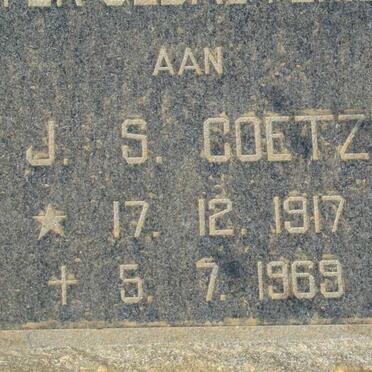 COETZEE F.J.S. 1917-1969