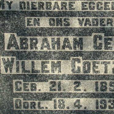 COETZEE Abraham Gert Willem 1890-1932