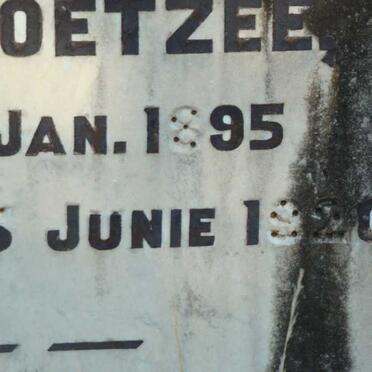 COETZEE P.J. 1895-1920