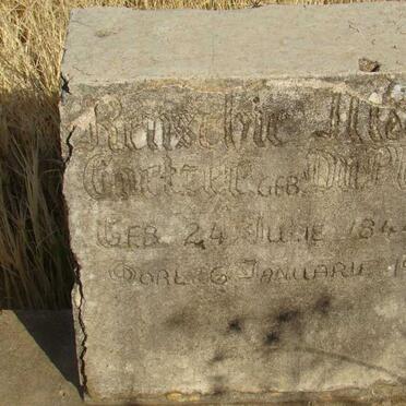 COETZEE Renschie Maria nee DU PLOOY 1844-1924