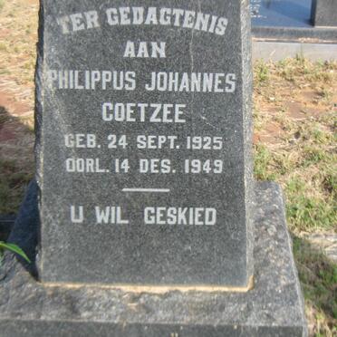 COETZEE Philippus Johannes 1925-1949