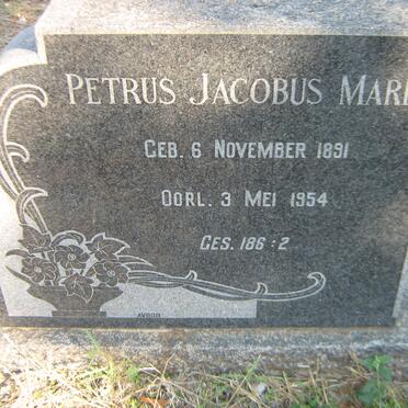 MAREE Petrus Jacobus 1891-1954