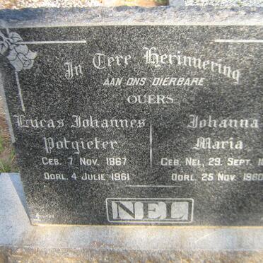 NEL Lucas Johannes Potgieter 1867-1961 &amp; Johanna Maria NEL 1875-1960