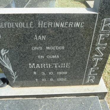 BESTER Marietjie 1908-1992