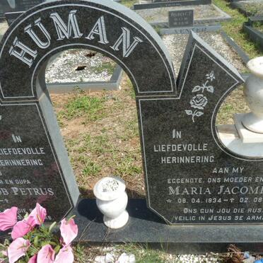 HUMAN Maria Jacomina 1934-1999