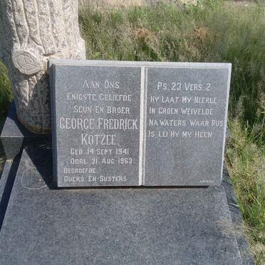 KOTZEE George Fredrick 1941-1963
