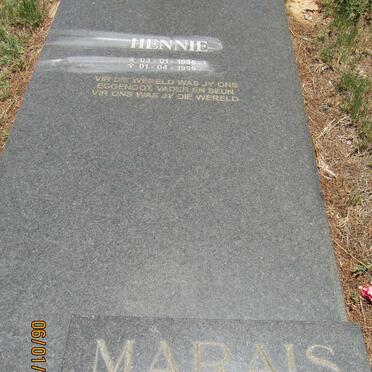 MARAIS Hennie 1965-1999