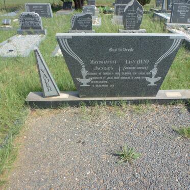 MAREE Mynhardt Jacobus 1881-1930 &amp; H.N. MAREE 1891-1971