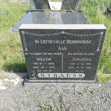 STRAUSS Willem 1908-1972 &amp; Johanna 1905-1990
