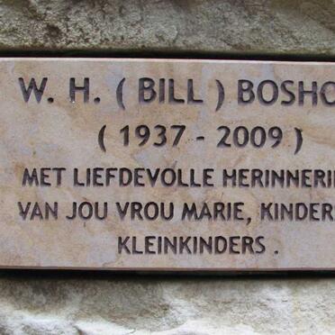 BOSHOFF W.H. 1937-2009