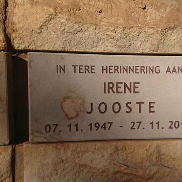 JOOSTE Irene 1947-2016