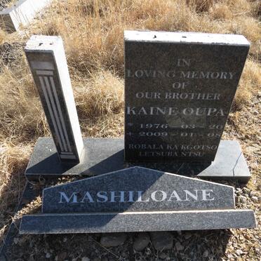 MASHILOANE Kain Oupa 1976-2009