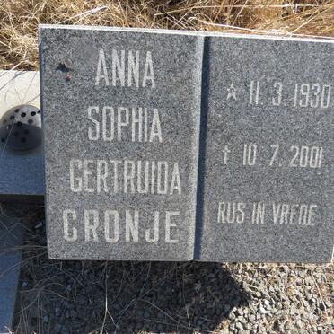 CRONJE Anna Sophia Gertruida 1930-2001
