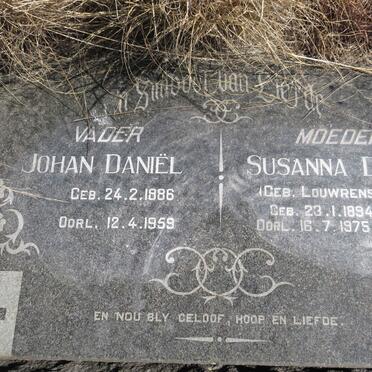 CLAASSEN Johan Daniel 1886-1959 &amp; Susanna Dirkje LOUWRENS 1894-1975 _2