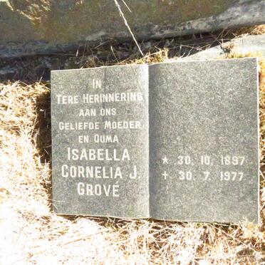GROVE Isabella Cornelia J. 1897-1977