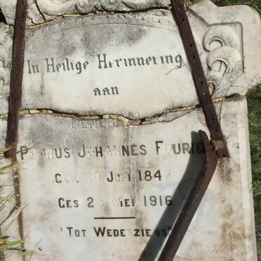 FOURIE Petrus Johannes 1842-1916
