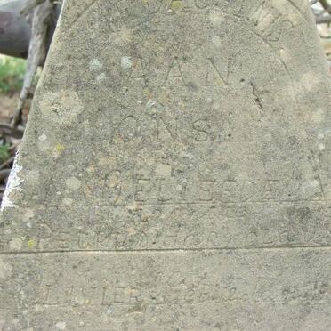 Free State, DEWETSDORP district, Unknown farm cemetery 22