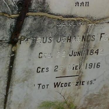 FOURIE Petrus Johannes 1842-1916