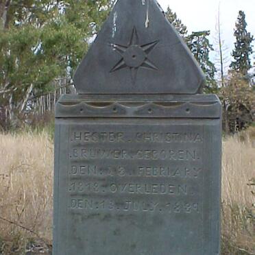 BRUWER Hester Christina 1818-1889