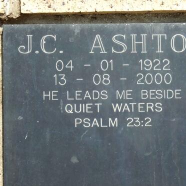 ASHTON J.C. 1922-2000
