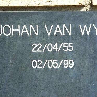 WYK Johan, van 1955-1999