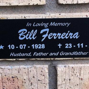 FERREIRA Bill 1928-2009