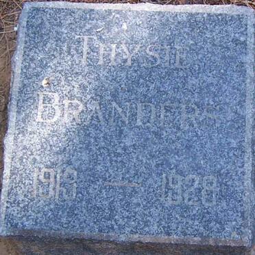 BRANDERS Thysie 1919-1928