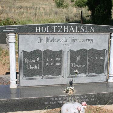 HOLTZHAUSEN Lucas C. 1916-1996 &amp; M. Desiree 1937-