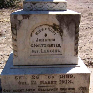 HOLTZHAUSEN Johanna C. nee LESSING 1888-1913
