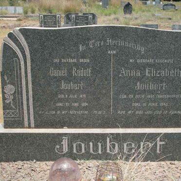 JOUBERT Daniel Rudolf 1876-1954 &amp; Anna Elizabeth BADENHORST 1885-1945