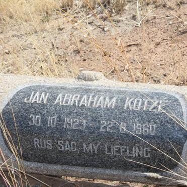 KOTZÉ Jan Abraham 1923-1960