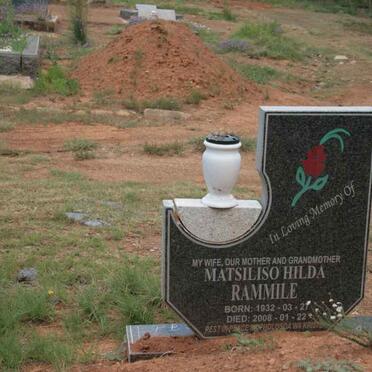 RAMMILE Matsiliso Hilda 1932-2006