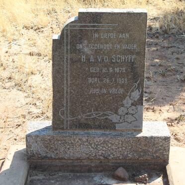 SCHYFF H.A., v.d. 1875-1959