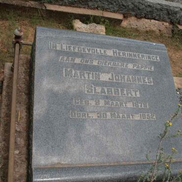 SLABBERT Martin Johannes 1879-1952