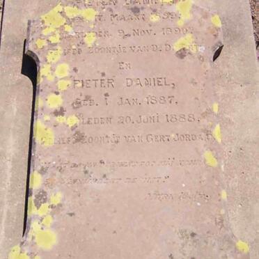 TOIT Pieter Daniel, du 1889-1890 :: JORDAAN Pieter Daniel 1887-1888