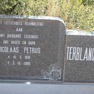 TERBLANCHE Nicolaas Petrus 1891-1980 &amp; Alida Jacoba Susanna BEZUIDENHOUT 1894-1983