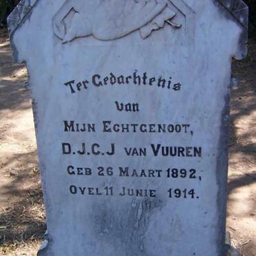 VUUREN D.J.C.J., van 1892-1914