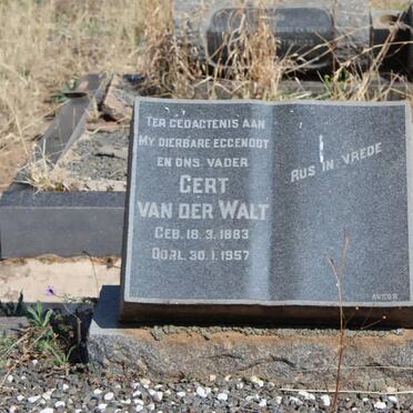 WALT Gert, van der 1883-1957