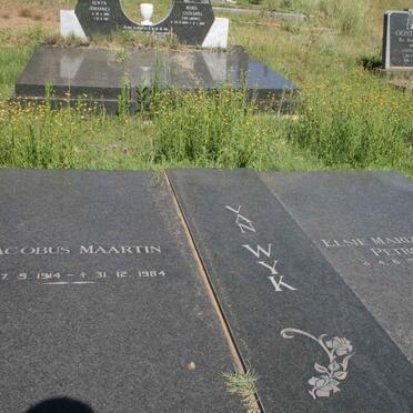 WYK Jacobus Maartin, van 1914-1984 &amp; Elsie Maria Susanna Petronella 1921-2004