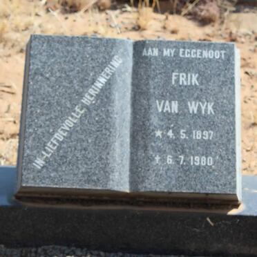 WYK Frik, van 1897-1980